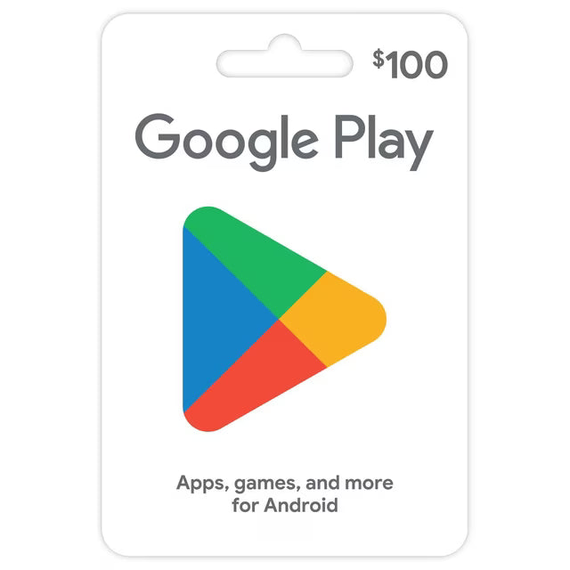 $100 USD Google Play Gift Card